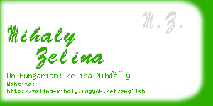 mihaly zelina business card